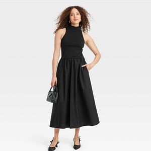 A New Day Black Maxi A-Line Dress
